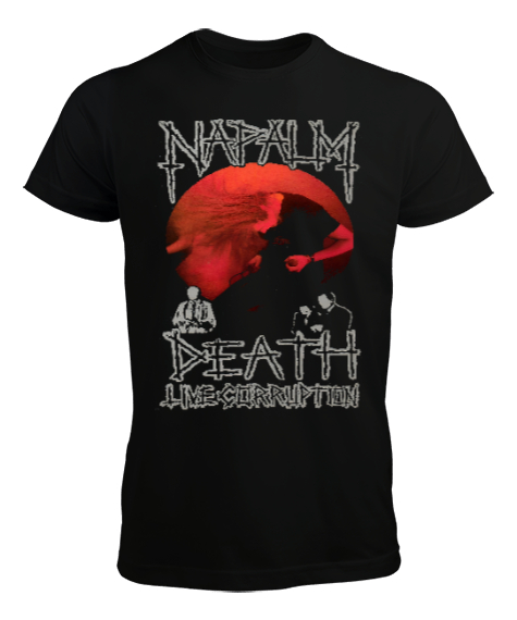 Tisho - Napalm Death Siyah Erkek Tişört