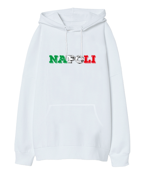Tisho - Napoli Oversize Unisex Kapüşonlu Sweatshirt