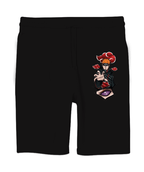 Tisho - Naruto Akatsuki Pain Villian Tasarım Baskılı Unisex Sweatshirt Şort Regular Fit