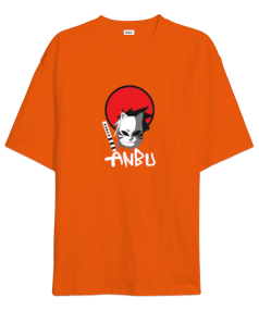 Tisho - Naruto Anbu Tasarım Baskılı Oversize Unisex Tişört