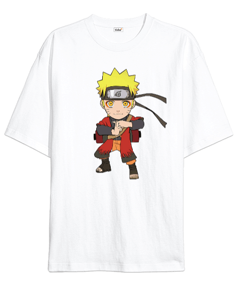 Tisho - Naruto Anime Baskılı Oversize Unisex Tişört