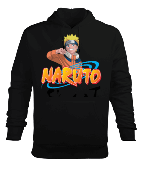 Tisho - Naruto Anime Erkek Kapüşonlu Hoodie Sweatshirt