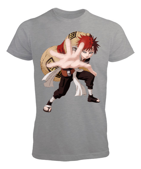 Naruto Anime Gaara Baskılı Erkek Tişört