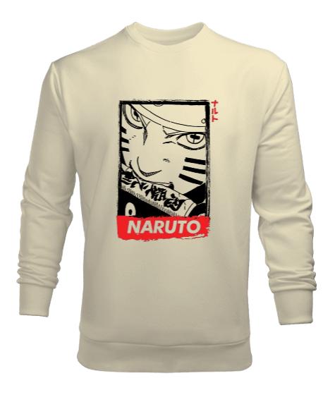 Tisho - Naruto Anime Tasarım Baskılı Erkek Sweatshirt