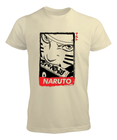 Naruto Anime Tasarım Baskılı Erkek Tişört