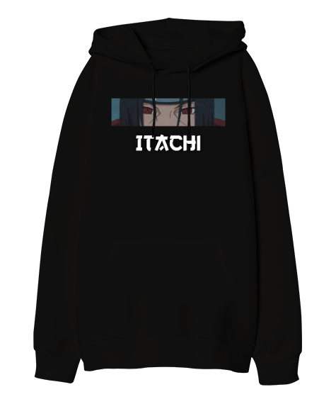Tisho - naruto itachi uchiha Oversize Unisex Kapüşonlu Sweatshirt