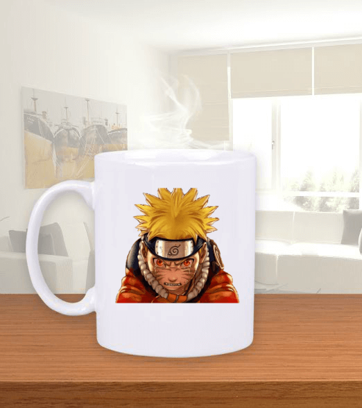 Tisho - Naruto kyuubi Beyaz Kupa Bardak