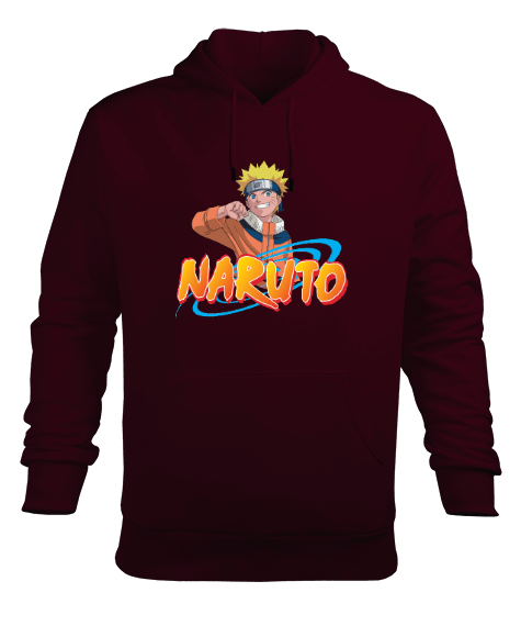 Tisho - Naruto Pokemon Anime Erkek Kapüşonlu Hoodie Sweatshirt