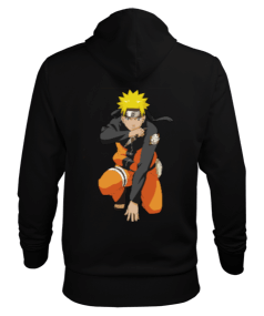 Naruto Resim Baskılı - Unisex Erkek Kapüşonlu Hoodie Sweatshirt - Thumbnail