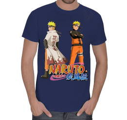 Naruto Shippuuden Anime Karakteri Uzumaki Naruto Erkek Tişört