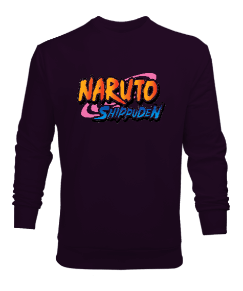 Tisho - Narutu Shippuden Anime Baskılı Erkek Sweatshirt