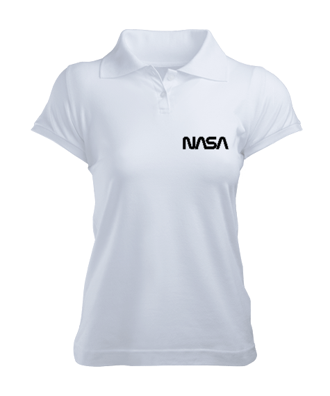 Tisho - NASA Baskılı Kadın Polo Yaka Tişört