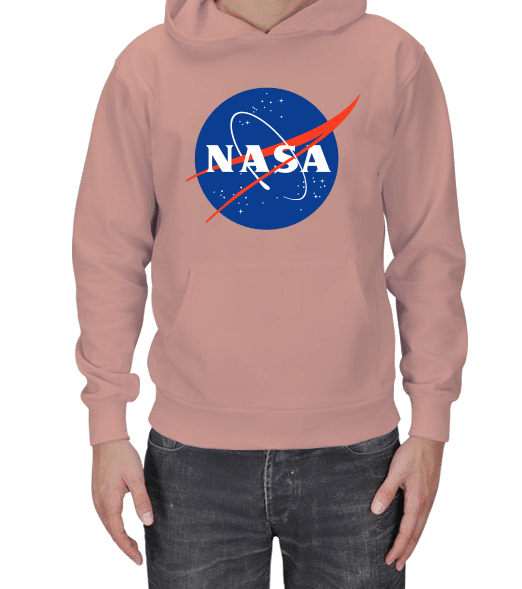 Tisho - NASA Erkek Kapüşonlu Hoodie Sweatshirt
