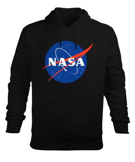 Tisho - NASA Logolu Sweatshirt Erkek Kapşonlu Erkek Kapüşonlu Hoodie Sweatshirt