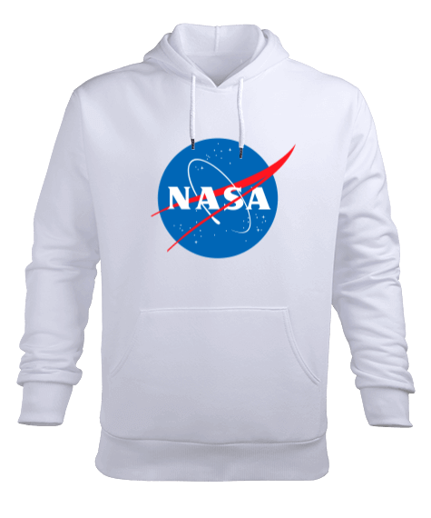 Tisho - NASA Logolu Sweatshirt Erkek Kapşonlu Erkek Kapüşonlu Hoodie Sweatshirt