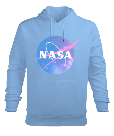 Tisho - NASA Sembol Polar Erkek Kapüşonlu Hoodie Sweatshirt