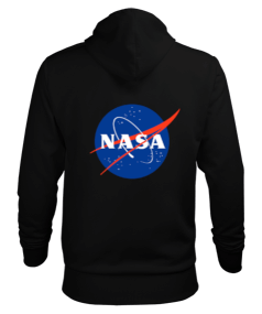NASA yazılı Sweat Erkek Kapüşonlu Hoodie Sweatshirt - Thumbnail