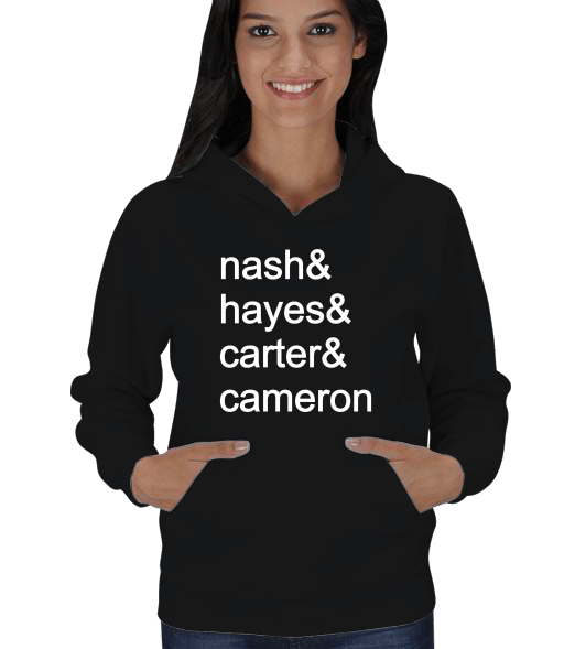 Tisho - Nash Hayes Carter Cameron Kadın Kapşonlu