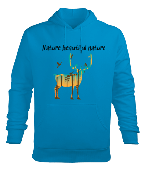 Tisho - Nature Erkek Kapüşonlu Hoodie Sweatshirt