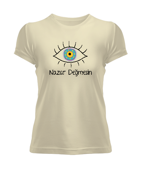 Nazar Değmesin Kadın Tişört - Tisho