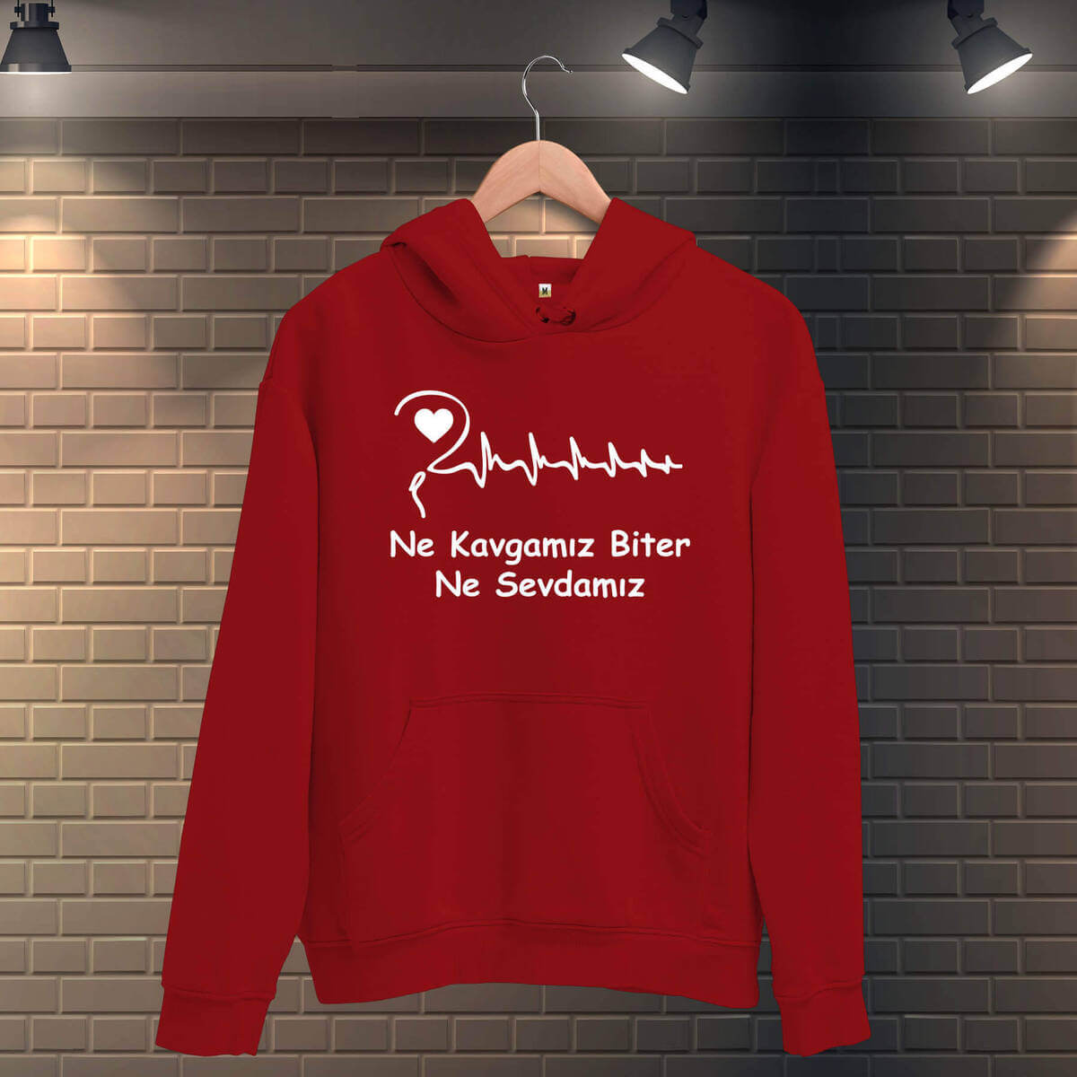 Tisho - Ne Kavgamız Biter Ne Sevdamız Erkek Kapüşonlu Sweatshirt