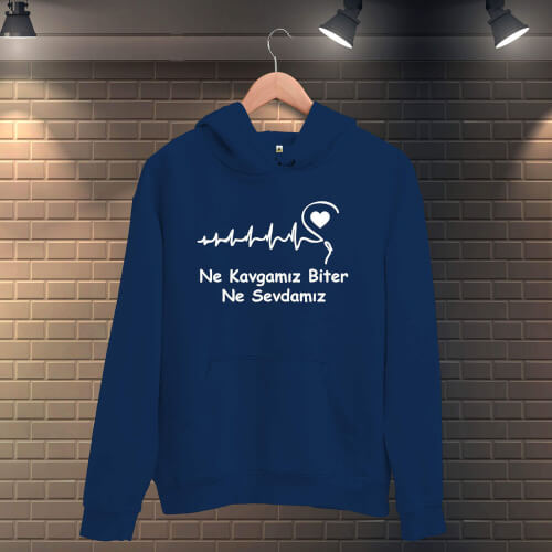 Ne Kavgamız Biter Ne Sevdamız Kadın Kapüşonlu Sweatshirt - Thumbnail