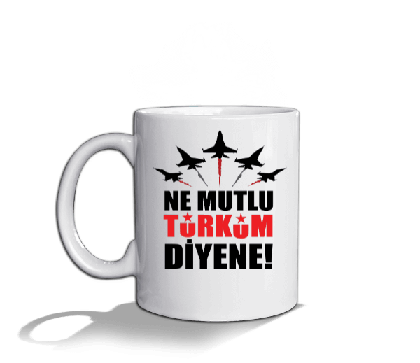 Tisho - Ne Mutlu Türküm Diyene Beyaz Kupa Bardak