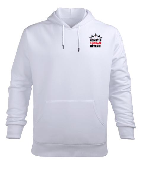 Tisho - Ne Mutlu Türküm Diyene Erkek Kapüşonlu Hoodie Sweatshirt