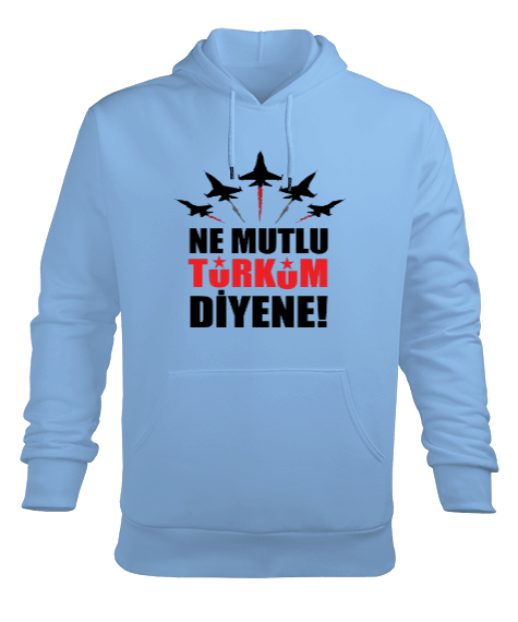 Tisho - Ne mutlu türküm diyene Erkek Kapüşonlu Hoodie Sweatshirt