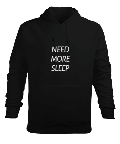 Tisho - Need More Sleep Erkek Kapüşonlu Hoodie Sweatshirt