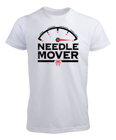 Tisho - Needle Mover Baskılı Beyaz Erkek Tişört