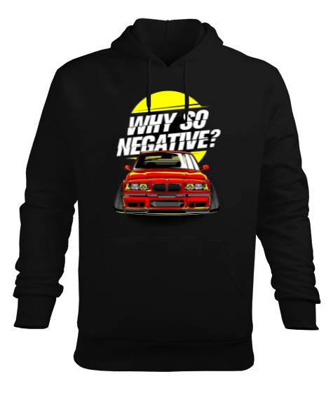 Tisho - Negatıve Erkek Kapüşonlu Hoodie Sweatshirt