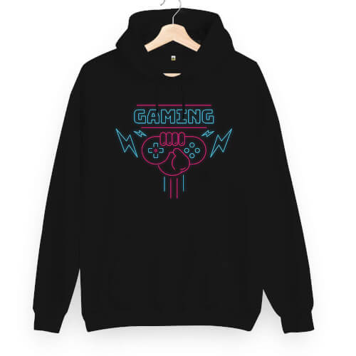 Neon Gaming Unisex Kapüşonlu Sweatshirt - Tisho