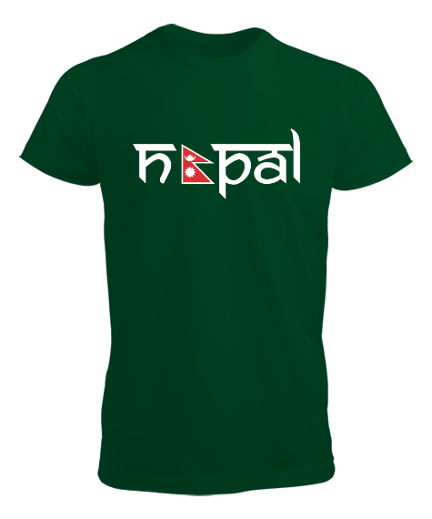 Tisho - Nepal Çimen Yeşili Erkek Tişört