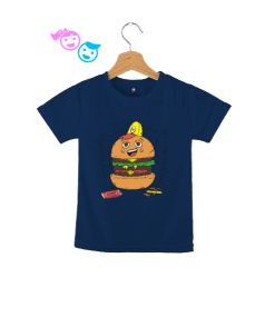 Tisho - Neşeli hamburger resimli bebek Çocuk Unisex