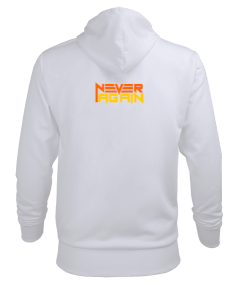 never again logolu Erkek Kapüşonlu Hoodie Sweatshirt - Thumbnail