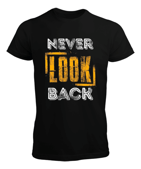 Tisho - Never Look Back Baskılı Erkek Tişört