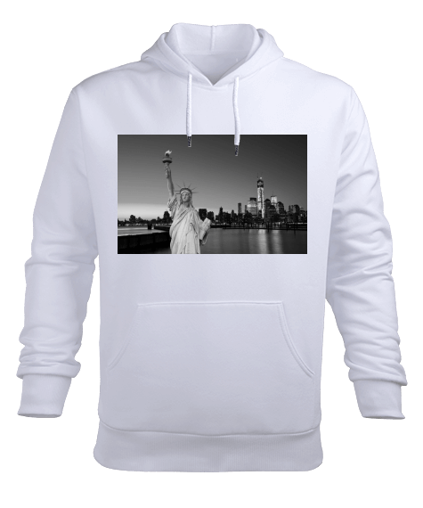 Tisho - NEWYORK CITY ERKEK T-SHİRT Erkek Kapüşonlu Hoodie Sweatshirt