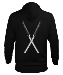 ninja sword Erkek Kapüşonlu Hoodie Sweatshirt - Thumbnail