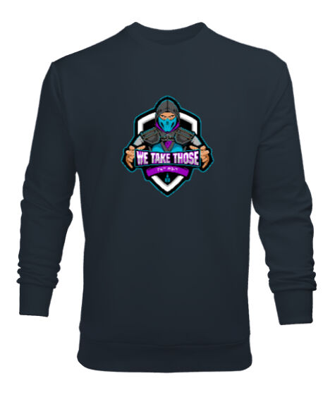 Tisho - Ninja Warrior Füme Erkek Sweatshirt