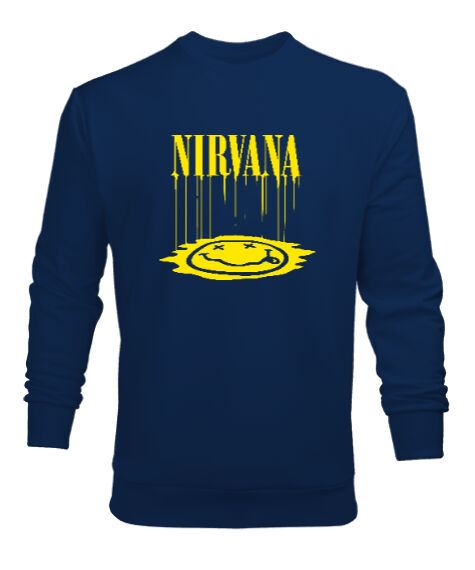 Tisho - Nirvana Blu V3 Lacivert Erkek Sweatshirt