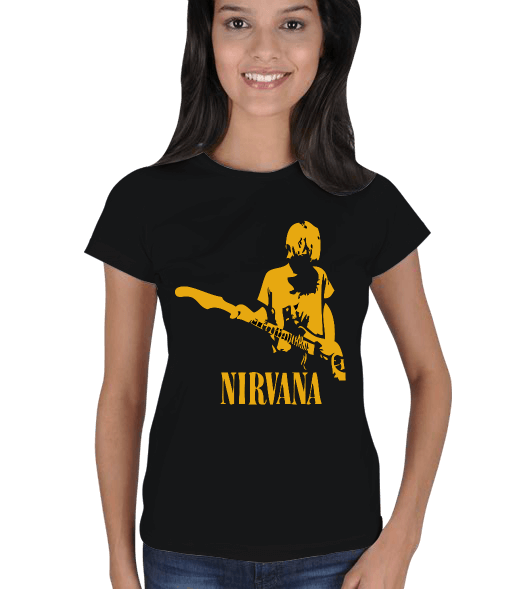 Tisho - Nirvana Kurt Cobain Kadın Tişört