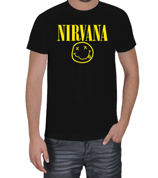 Tisho - Nirvana logo Erkek Tişört