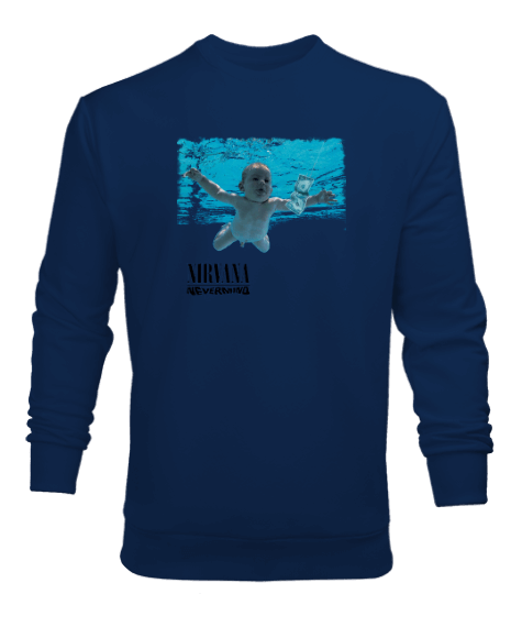 Tisho - NIRVANA Nevermind cover Erkek Sweatshirt