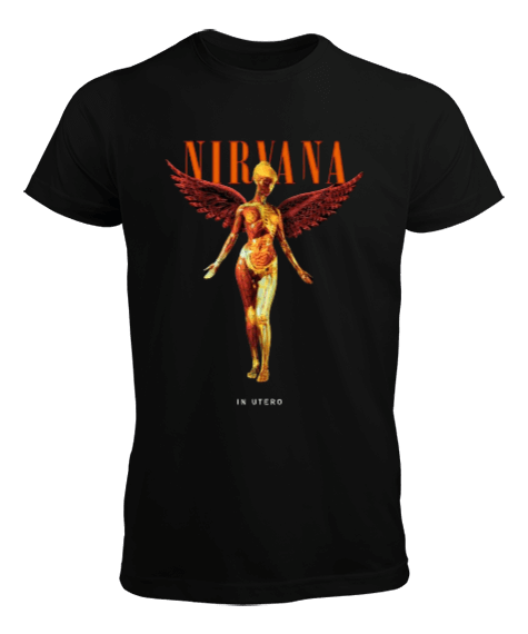 Nirvana Rock Tasarım Baskılı Erkek Tişört