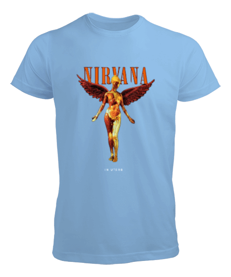 Tisho - Nirvana Rock Tasarım Baskılı Erkek Tişört