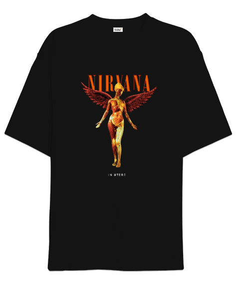 Tisho - Nirvana Rock Tasarım Baskılı Oversize Unisex Tişört