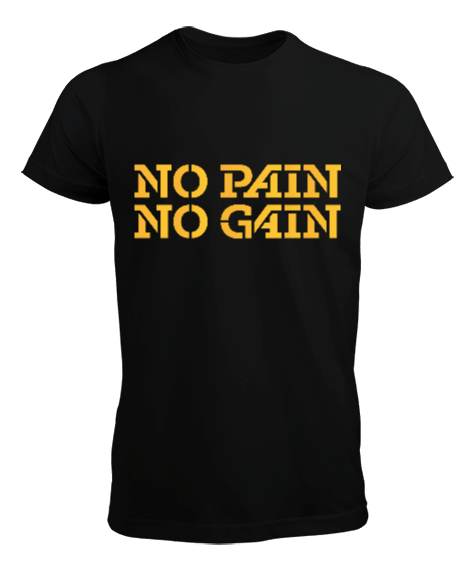 Tisho - No Pain No Gain Baskılı Erkek Tişört