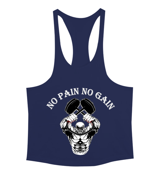 Tisho - NO PAIN NO GAIN Erkek Tank Top Atlet