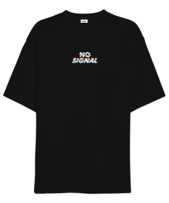 NO SİGNAL | David ön-arka çift baskılı t-shirt Oversize Unisex Tişört - Thumbnail